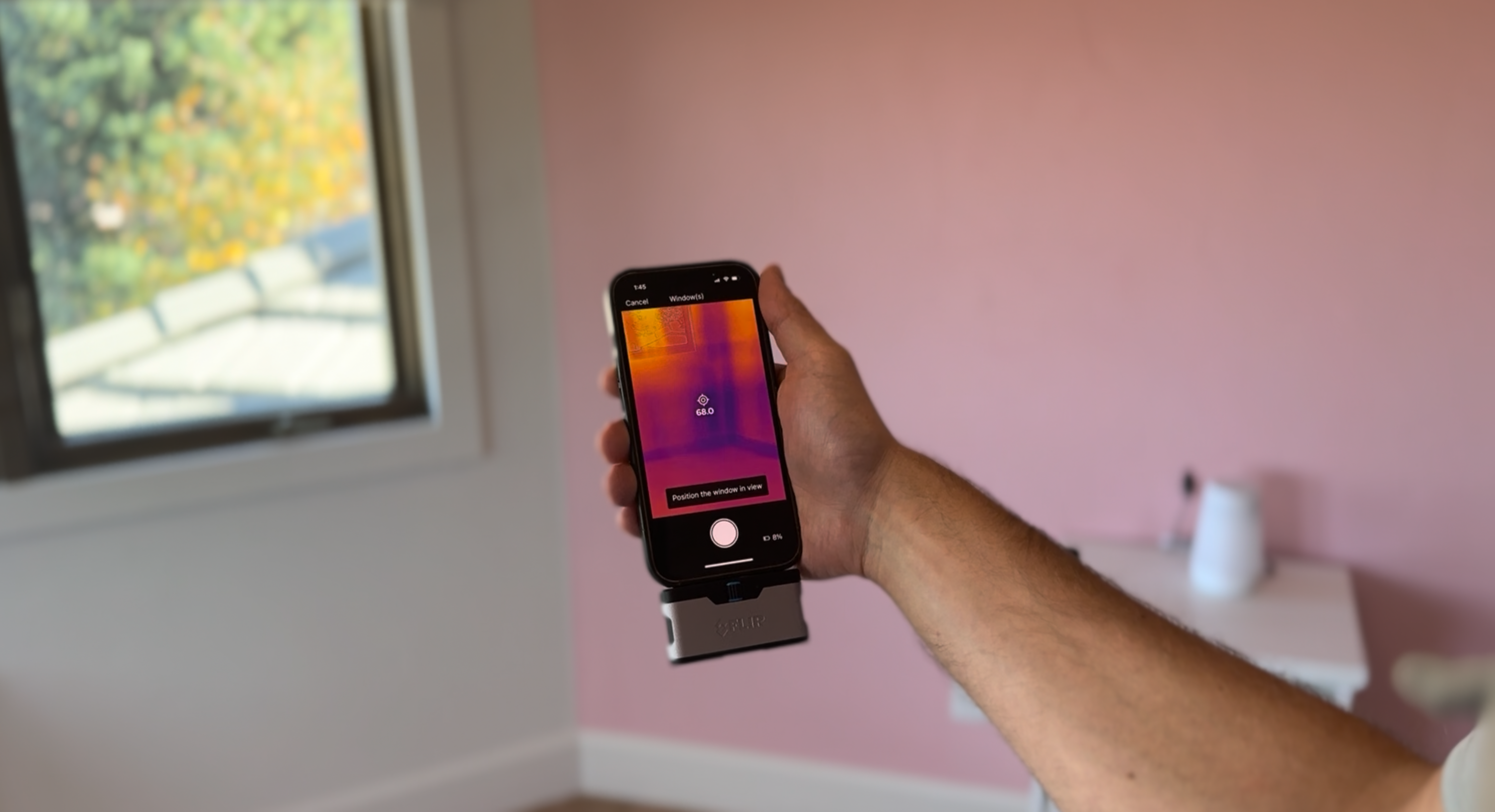 Thermal Scan of Nursery showing energy leak